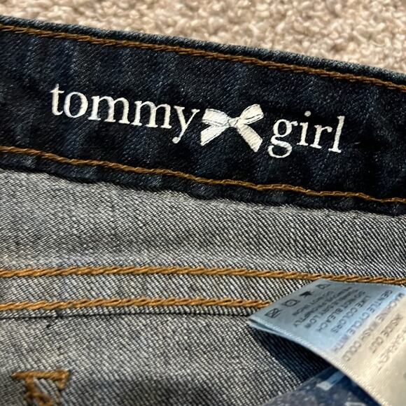 Tommy Hilfiger blue jeans, size Juniors 9 TOMMY GIRL Boho Denim wide leg Hippie - Picture 9 of 16